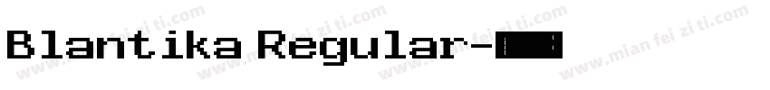 Blantika Regular字体转换